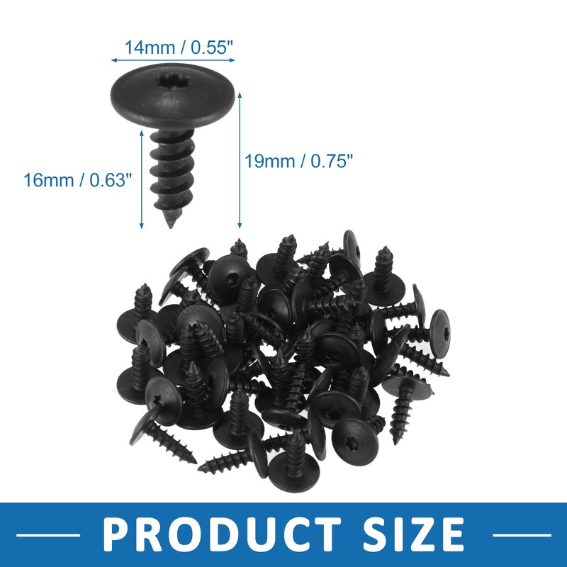 A ABSOPRO Fender Liner Splash Tapping Screw Bolt for VW