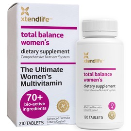 Xtendlife Total Balance Women's Standard Daily Multivitamin - 70+ Bio Active Ingredients for Immune, Heart, and Cellular Support - 30 Day Supply