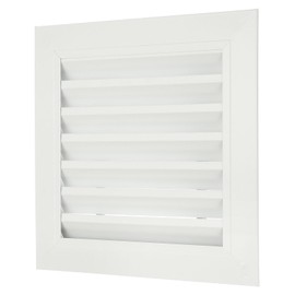 PATIKIL 10" x 10" Aluminum Return Grille, Air Supply Vent Cover Linear Bar Ventilation Grille for Sidewall Wall Ceiling HVAC System, Outer Size: 11.8" x 11.8", White