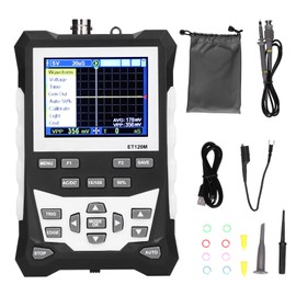 ET120M HandHeld Oscilloscope Portable 120MHZ Colorful Digital Simulation Oscilloscope