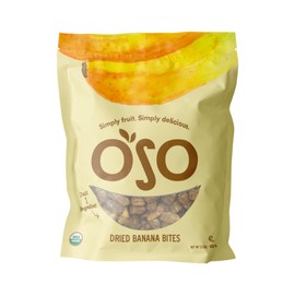 Oso Snacks Organic Dried Banana Bites - Dark and Sweet| No Sugar Added | No Preservatives | 100% Fruit | No GMO | Simply Fruit. Simply Delicious.