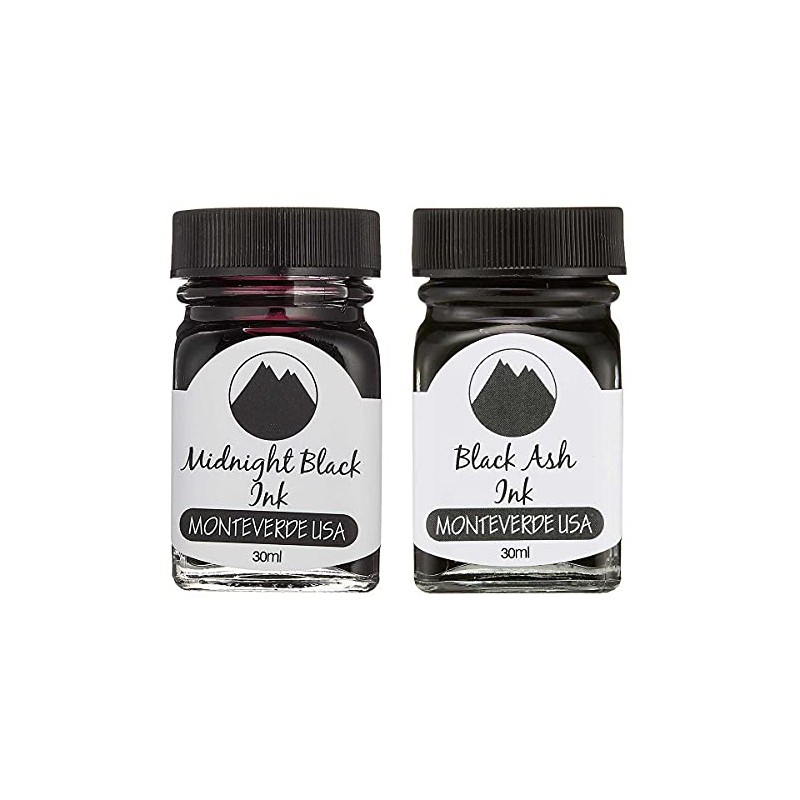 Monteverde 60ml Core Fountain Pen Ink Bottle (30ml Midnight Black