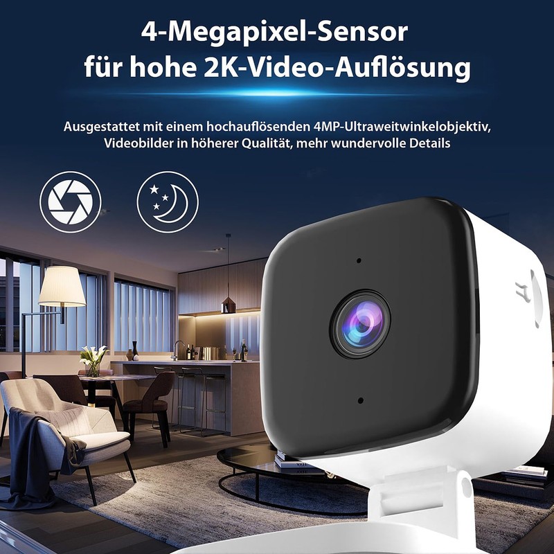 7links Night Security Camera: Set of 4 Mini 2K IP