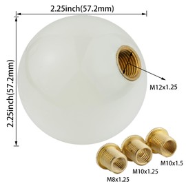 Padaodao Gear Shift Knob Round Car Gear Lever Handle for Most Manual Transmission Vehicles SUV Trucks