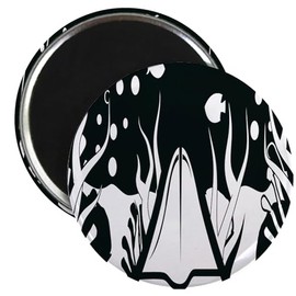 CafePress Underwater Mask Diver Diving Equipment Magnets 2.25" Round Magnet, Refrigerator Magnet