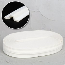 White 10m PU Foam Draft Stopper for Front Doors & Windows, Gap Seal Weatherstrip Gap Blocker