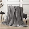 Double Dark Grey Luxury Super Soft Plush Flannel Fleece Blanket