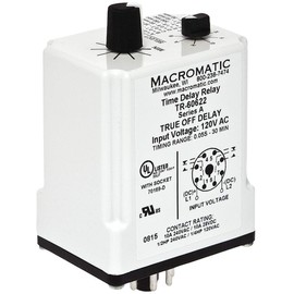 MACROMATIC CONTROLS TR-60622 TIME DELAY RELAY, DPDT, 30MIN, 120VAC/DC