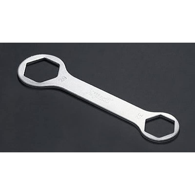 Kijima 302-869 Motorcycle Tool 2-Way Wrench for Lock Nuts, 1.3/1.5