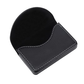 Acouto Soup Spoon Card Case, Portable Leather Business Card Case Wallet Credit Card Holder for Men and Women (#1)