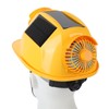 Hard Hat Double Fan Helmet with Light Solar Safety Helmet
