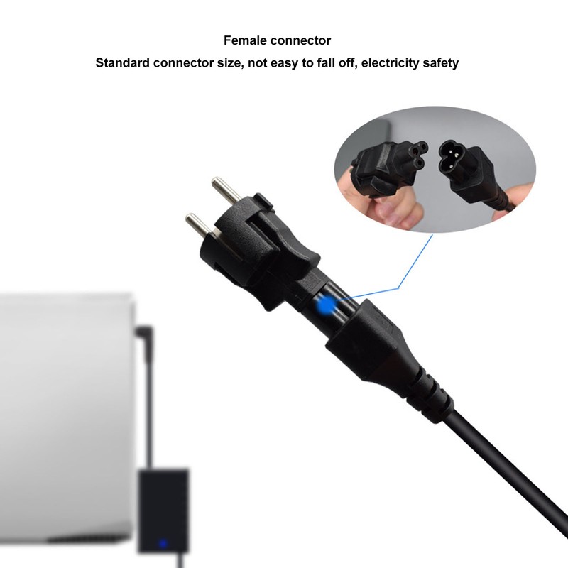 4PCS 2 Slot Plug to IEC320 C5 Power Adapter Professional