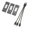 3pcs RC Plane Lithium Battery With 3 In 1 Charging