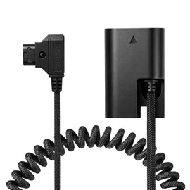 K&F CONCEPT Dummy Battery for Canon LP-E6P, D-Tap Camera Power Adapter for EOS R6V, R6 Mark III/II, R5 Mark II, R5C, R5, R6, R7, C50, 5D Mark IV/III/II, 6D Mark II, 6D, 7D Mark II