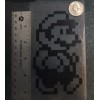 Unbranded Mario 8-bit BLACK vinyl decal NES retro pixel weatherproof