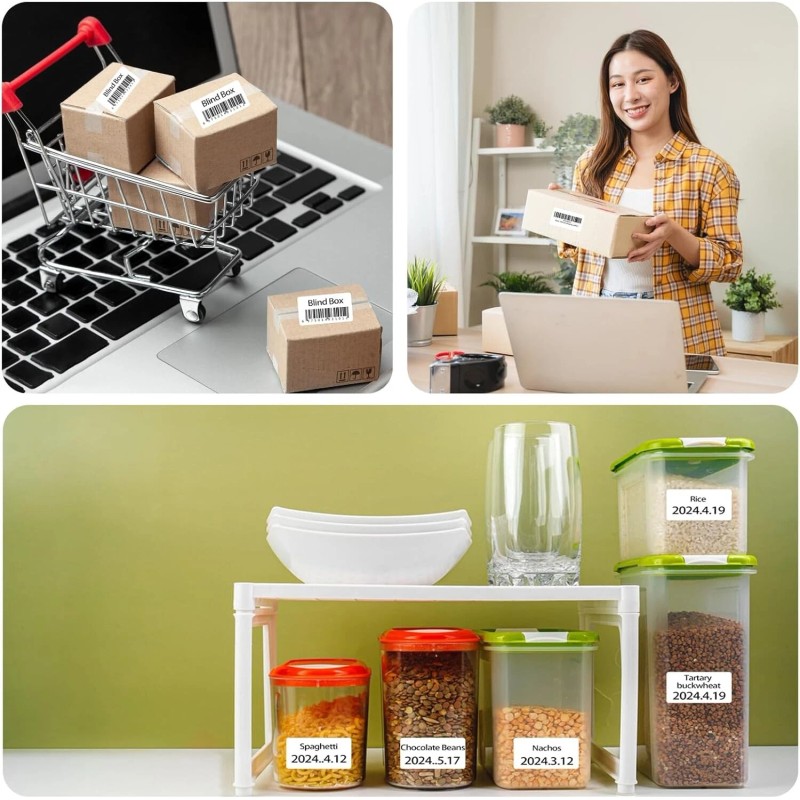 1000/Roll 2.25" X 1.25" Direct Thermal Labels Multi-Purpose for Thermal