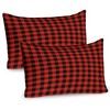 Ambesonne Plaid Pillow Sham Set of 2, Lumberjack Fashion Buffalo
