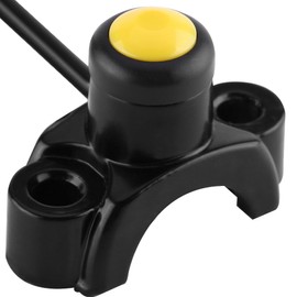 Keensso Motorcycle Handlebar Switch, Universal Motorcycle 7/8 Inch Handlebar Kill Switch Motor Start/Stop Switch for Pit Bike, Dirt Bike, ATV, Quad (Yellow) Switch in Car