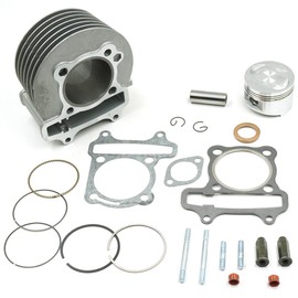 Glixal ATMT1-017 GY6 150cc 57.4mm Cylinder kit with Piston Kit 4 Stroke 152QMI 157QMJ TAOTAO JONWAY ZNEN Roketa ATV Moped Go-Kart