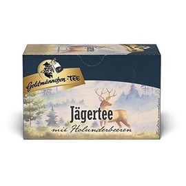 Goldmännchen Tee Hunter Tea with Elderberries, 20 Individually Sealed Tea Bags, Pack of 6 (6 x 50 g)