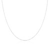 9ct White Gold Hammered Trace Chain 24 Inches