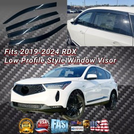 Fits Acura RDX 2019-2024 Window Vent Visors Deflector Rain Bug Guards Protectors