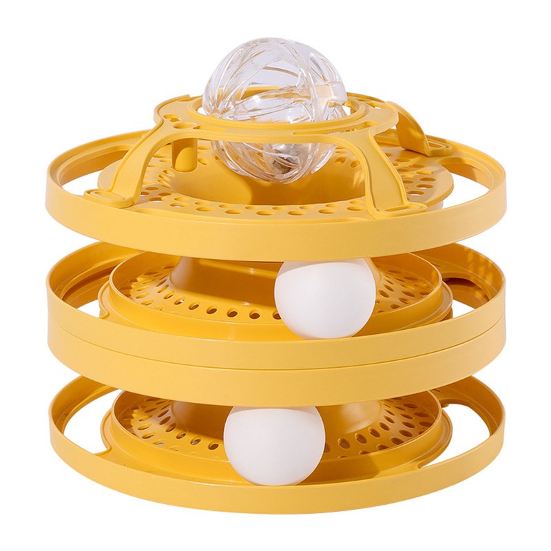 Cat Interactive Toy Ball Three Layer Trackball Tower Turntable Cat