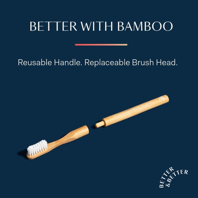 Better & Better Natural Bamboo Toothbrush | Soft Bristles |