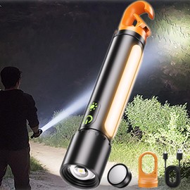 IPEROT Rechargeable Flashlights High Lumens,Super Bright Led Flashlight,2000 Lumen Magnetic Flash Lights with 9 Modes,Waterproof,Powerful Handheld Flashlights for Home,Emergencies,Hiking,Camping