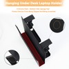 ROLIZOE Desk Side Storage with 2 Hooks No Drill Under