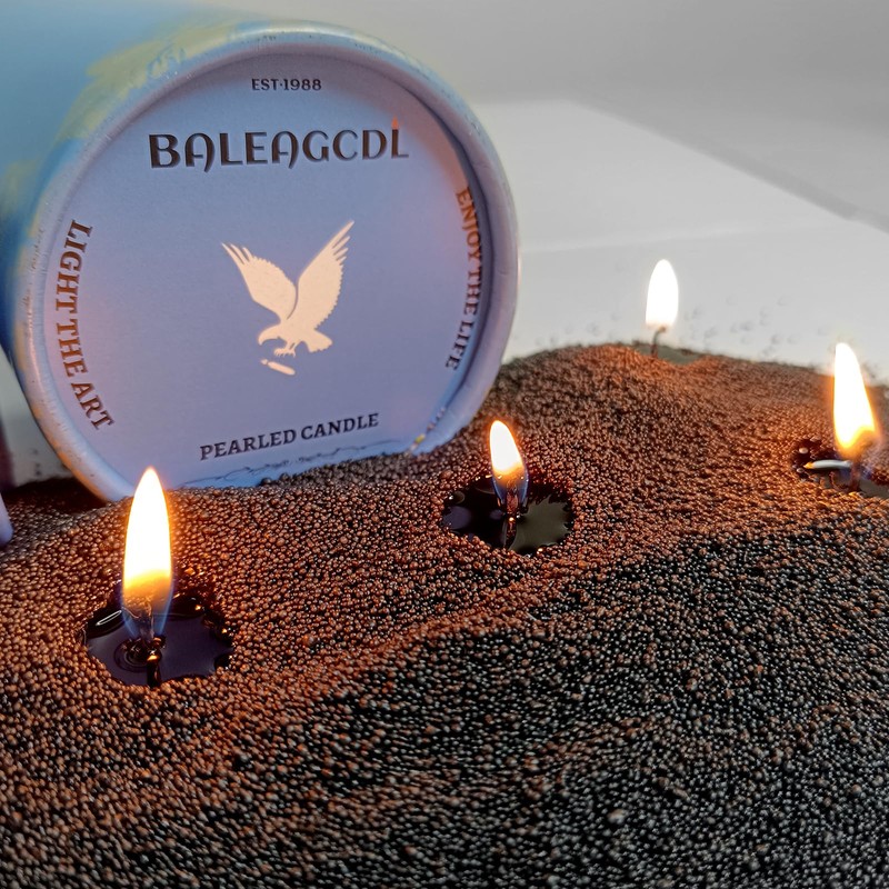 FLAMMUL Ink Aloes Sand Candles Sandalwood Scented Refillable Wax Lasts