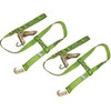 2 Pack Quick-Pick Wheel Lift Strap with Finger Hook Ratchet