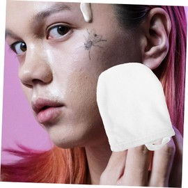 BIUDECO Luxurious Makeup Removal Gloves 3Pcs Facial Cleaning Pads Gloves Cleansing for Gentle Makeup Removal
