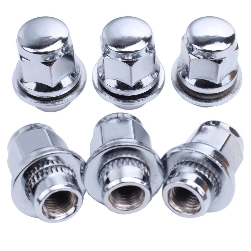 M12x1.5 Lug Nuts with Mag Flat Seat 24 pcs 13/16"