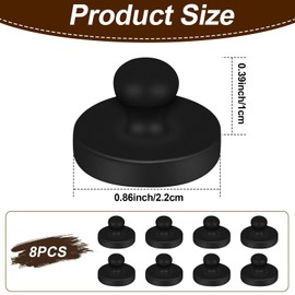 Air Fryer Magnets for Parchment Paper 8PCS Silicone Magnetic Liner Clips to Hold Liners in Place Heat-Resistant & Waterproof Paper Liner Safely Prevents Burning & Food Covering (Black)