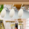 FINEASY Pack of 75 Screw Hooks, White, 6 Sizes, Ceiling