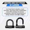 DocksLocks Anti Theft Steel Cable U-Lock, 25ft, Weatherproof, Cut Proof,