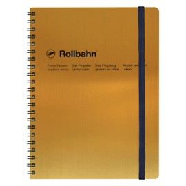 Delfonics Rolburn NRP16-GO Memo with Pocket [Ring Type/Perforation] (Width 6.6 x Height 8.5 x Thickness 0.7 inches (168 x 216 x 17 mm) Metallic A5 Gold