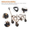 Asperata Collapsible Wagon Cart Foldable; 330lbs/300L Heavy Duty Wagons Carts