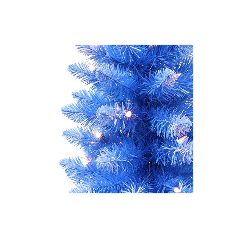 3 ft Pre-lit Fashion Blue Tree, 97 Tips, 50 UL