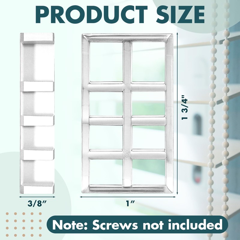 Innconee 8 Pcs Bracket Spacer Blocks Curtain Spacers for Drapes