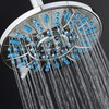 AquaDance 7-inch 6-Setting Rainfall Showerhead with Anti-Microbial Microban Protection from