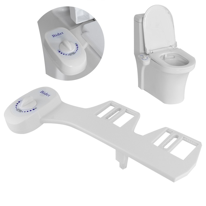 Non‑Electric Mechanical Toilet Bidet Sprayer Self Cleaning with Single Nozzle