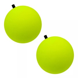 rebelFIN 2-Pack - 3" inch Round Foam Peg Fishing Bobber Floats for live bait lures - Yellow