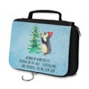Mr. & Mrs. Panda Penguin Christmas Tree Wash Bag, blue,