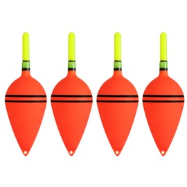 PATIKIL 1oz Lighted Fishing Slip Bobbers, 4 Pack EVA Light Up in Green Fishing Float for Night Fishing