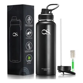 Termo De Acero Doble Pared Inoxidable Con Fría/caliente 40oz