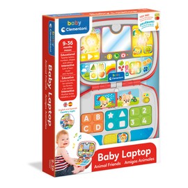 Clementoni 61355, Baby Laptop Animal Friends Educational Toy, Ages 3 Plus
