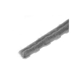 CRL Z78172C Zipper Pile Weatherstrip .187" Backing - .250" Pile Height - 100' Roll Gray