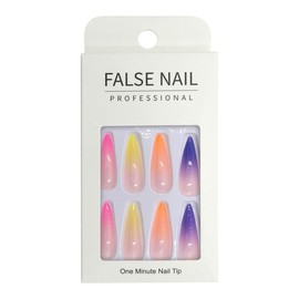 Press-On Nails - False Nail Professional Gradient Stiletto 24pcs